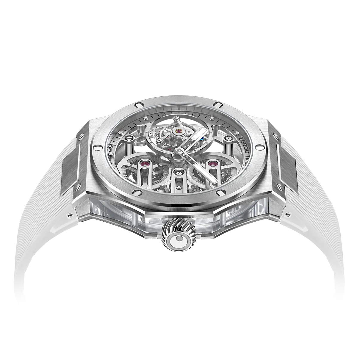 ZEROO T8 THE ORION FULL SKELETON TOURBILLONMANUAL TOURBILLON WATCH FOR GENTS - ZT008SWW