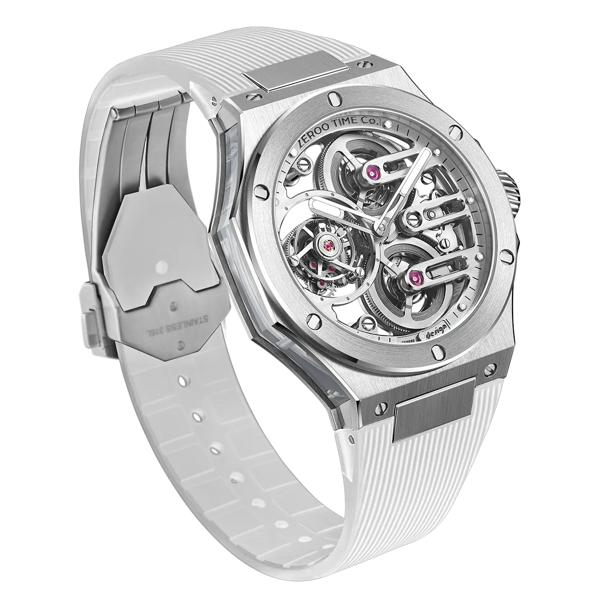 ZEROO T8 THE ORION FULL SKELETON TOURBILLONMANUAL TOURBILLON WATCH FOR GENTS - ZT008SWW