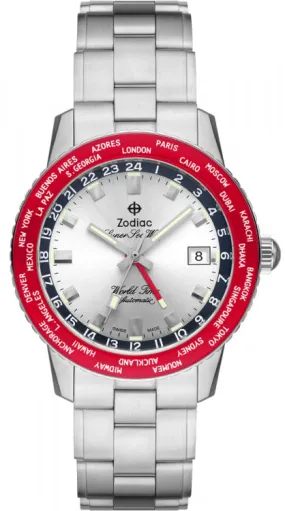 ZOD Watch Super Sea WOF WORSld Time GMT