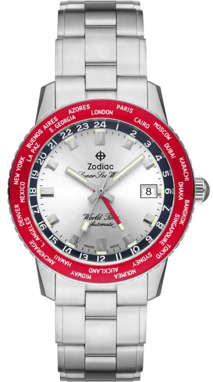 ZOD Watch Super Sea WOF WORSld Time GMT