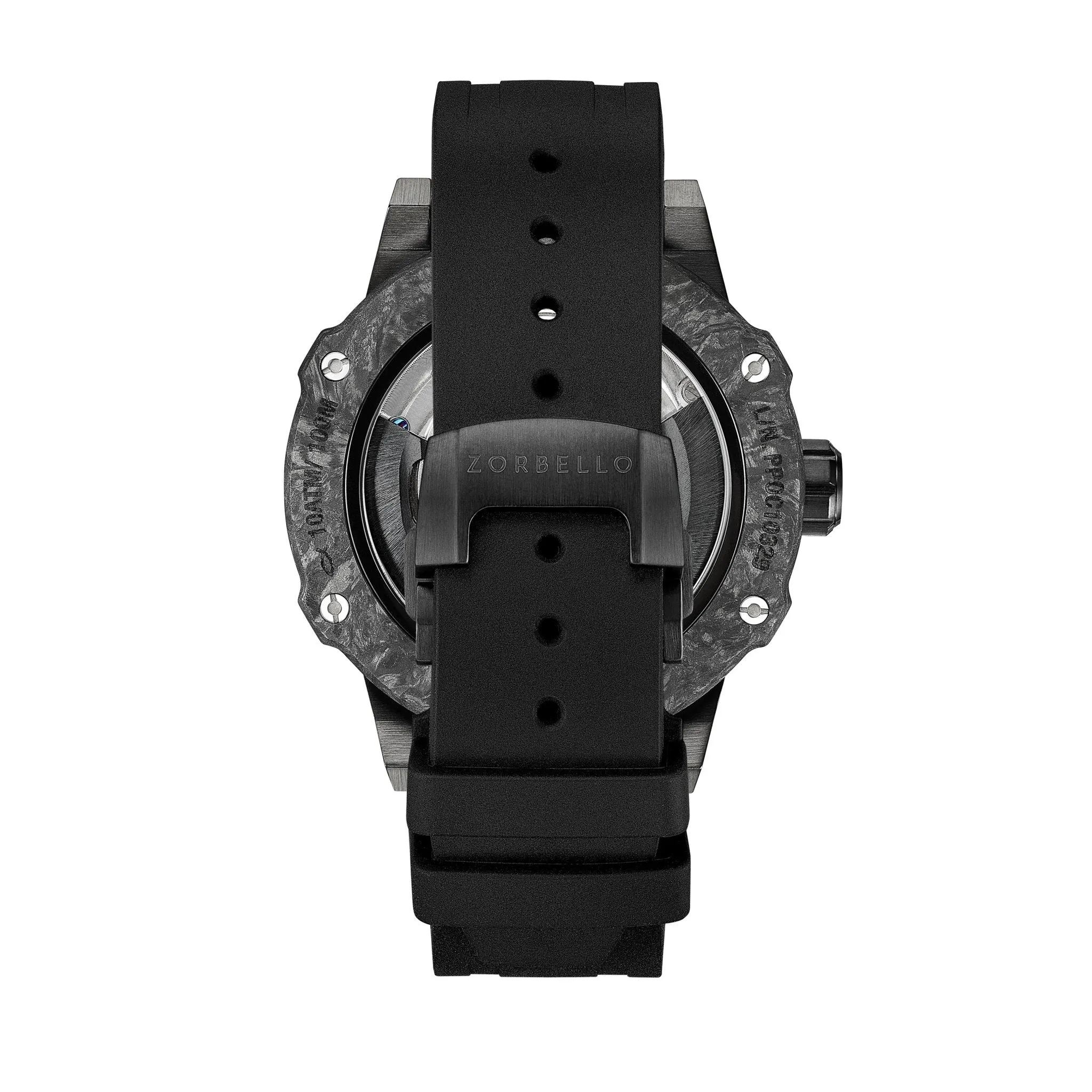 Zorbello Watch T2 Tourbillon Black Tritium Tubes ZBAC003 *Free Watch Winder*