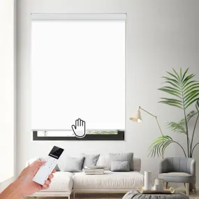 Zshine Combination of Automatic and Manual System Rechargeable Motor Roller Shades